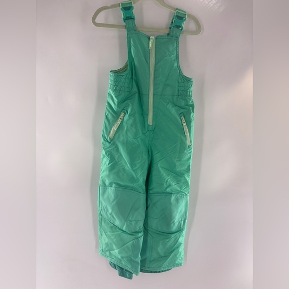 Kids CHAMPION X-Small 4-5 Girls Winter Ski Snow Sledding Pants Bib Green - Picture 1 of 6